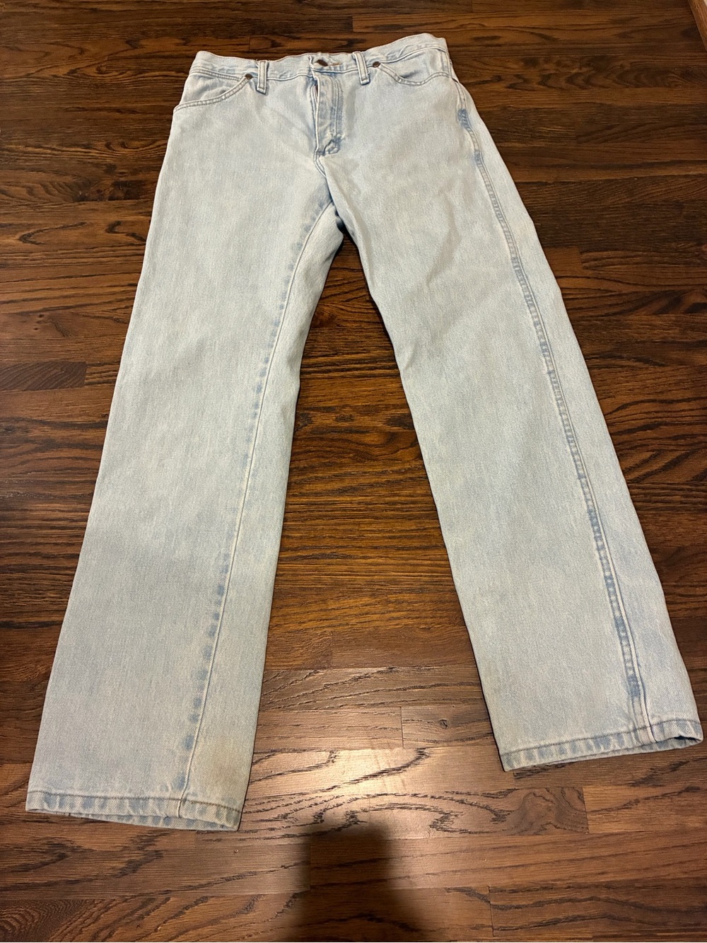 Wrangler Light Blue Straight-Leg Men's Jeans